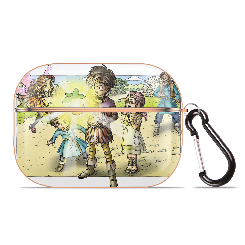 （画像用） ドラゴンクエスト Doragon Kuesuto Dragon Quest 【AirPods Pro用】ハードシェル保護ケース｜耐衝撃・防指紋・カラビナ付き商品仕様