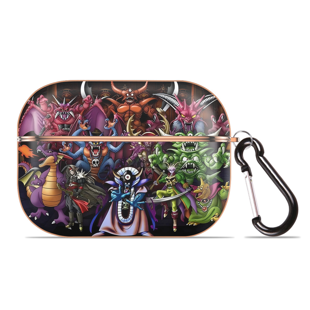 ドラゴンクエスト Doragon Kuesuto Dragon Quest 【AirPods Pro用】ハードシェル保護ケース｜耐衝撃・防指紋・カラビナ付き商品仕様