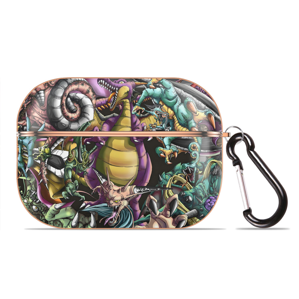ドラゴンクエスト Doragon Kuesuto Dragon Quest 【AirPods Pro用】ハードシェル保護ケース｜耐衝撃・防指紋・カラビナ付き商品仕様