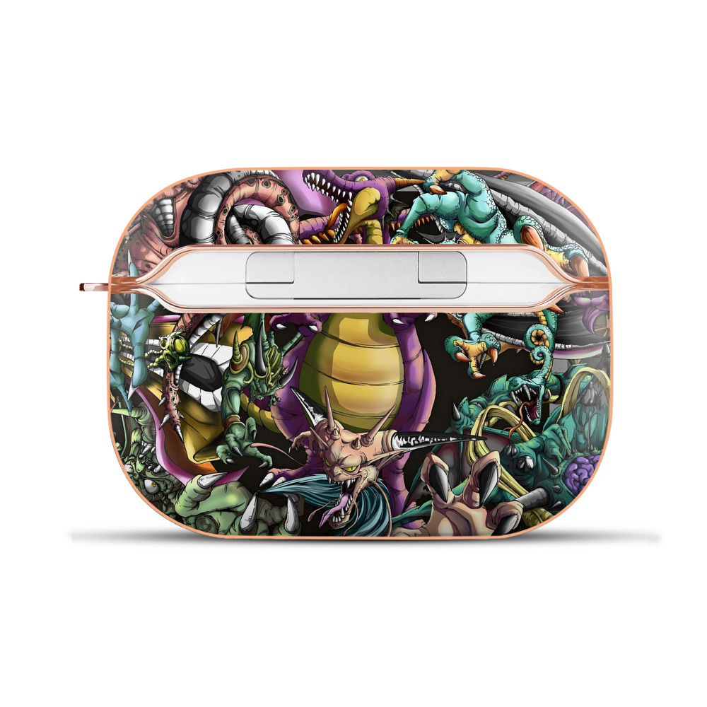 ドラゴンクエスト Doragon Kuesuto Dragon Quest 【AirPods Pro用】ハードシェル保護ケース｜耐衝撃・防指紋・カラビナ付き商品仕様