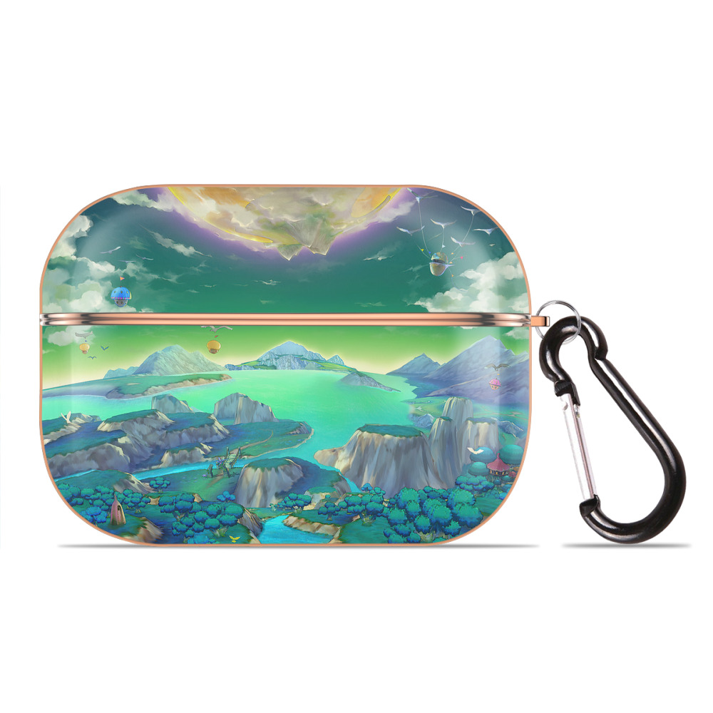 （画像用） ドラゴンクエスト Doragon Kuesuto Dragon Quest 【AirPods Pro用】ハードシェル保護ケース｜耐衝撃・防指紋・カラビナ付き商品仕様