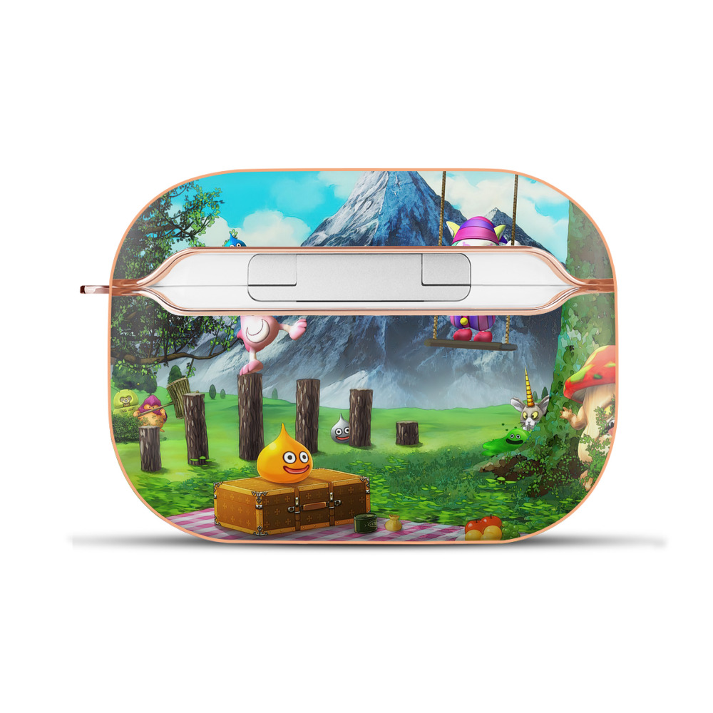 ドラゴンクエスト Doragon Kuesuto Dragon Quest 【AirPods Pro用】ハードシェル保護ケース｜耐衝撃・防指紋・カラビナ付き商品仕様