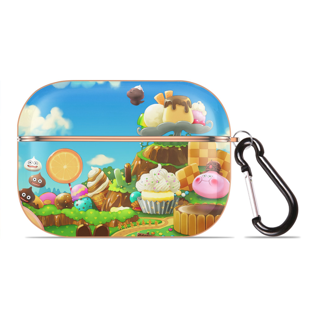 （画像用） ドラゴンクエスト Doragon Kuesuto Dragon Quest 【AirPods Pro用】ハードシェル保護ケース｜耐衝撃・防指紋・カラビナ付き商品仕様