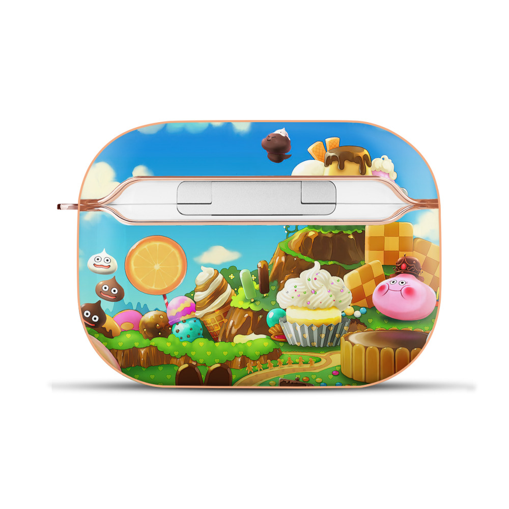 （画像用） ドラゴンクエスト Doragon Kuesuto Dragon Quest 【AirPods Pro用】ハードシェル保護ケース｜耐衝撃・防指紋・カラビナ付き商品仕様