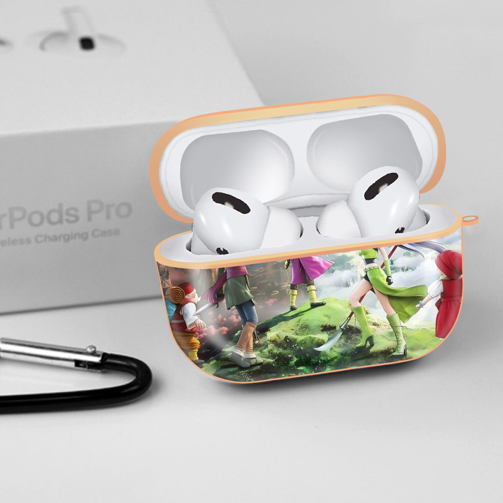 ドラゴンクエスト Doragon Kuesuto Dragon Quest 【AirPods Pro用】ハードシェル保護ケース｜耐衝撃・防指紋・カラビナ付き商品仕様