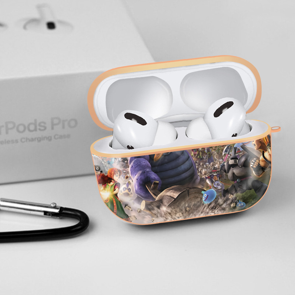 ドラゴンクエスト Doragon Kuesuto Dragon Quest 【AirPods Pro用】ハードシェル保護ケース｜耐衝撃・防指紋・カラビナ付き商品仕様