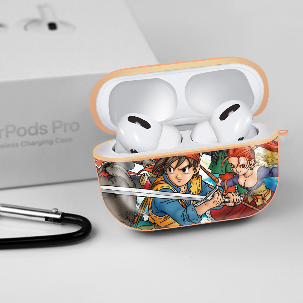 ドラゴンクエスト Doragon Kuesuto Dragon Quest 【AirPods Pro用】ハードシェル保護ケース｜耐衝撃・防指紋・カラビナ付き商品仕様