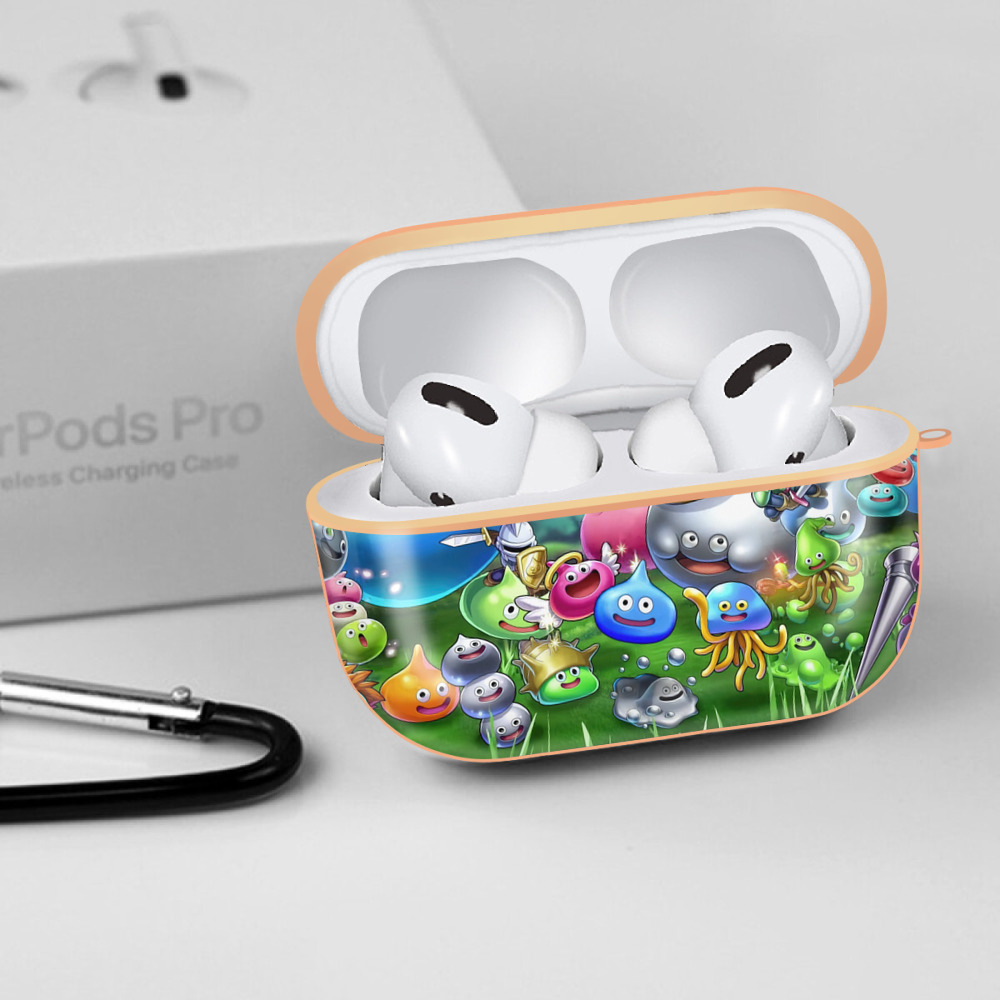 ドラゴンクエスト Doragon Kuesuto Dragon Quest 【AirPods Pro用】ハードシェル保護ケース｜耐衝撃・防指紋・カラビナ付き商品仕様