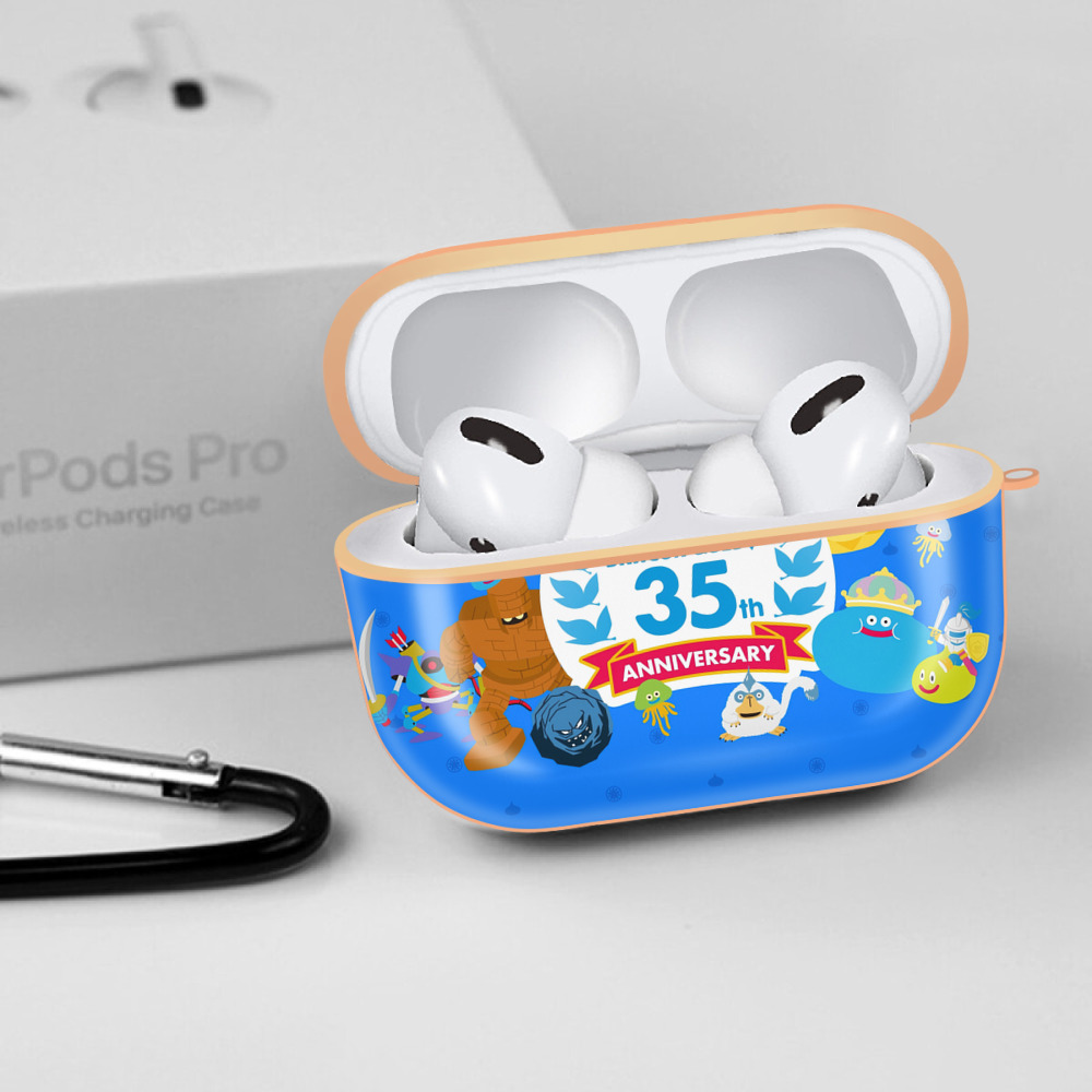 ドラゴンクエスト Doragon Kuesuto Dragon Quest 【AirPods Pro用】ハードシェル保護ケース｜耐衝撃・防指紋・カラビナ付き商品仕様