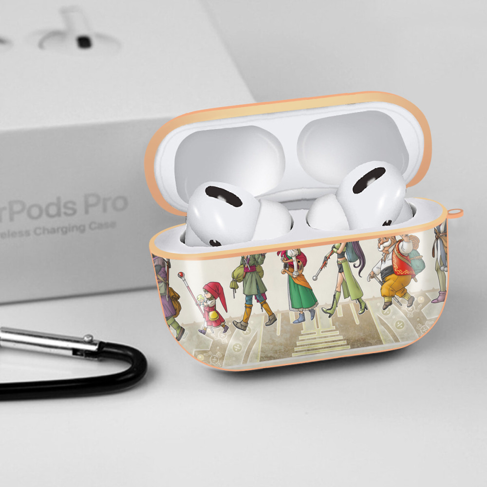 ドラゴンクエスト Doragon Kuesuto Dragon Quest 【AirPods Pro用】ハードシェル保護ケース｜耐衝撃・防指紋・カラビナ付き商品仕様