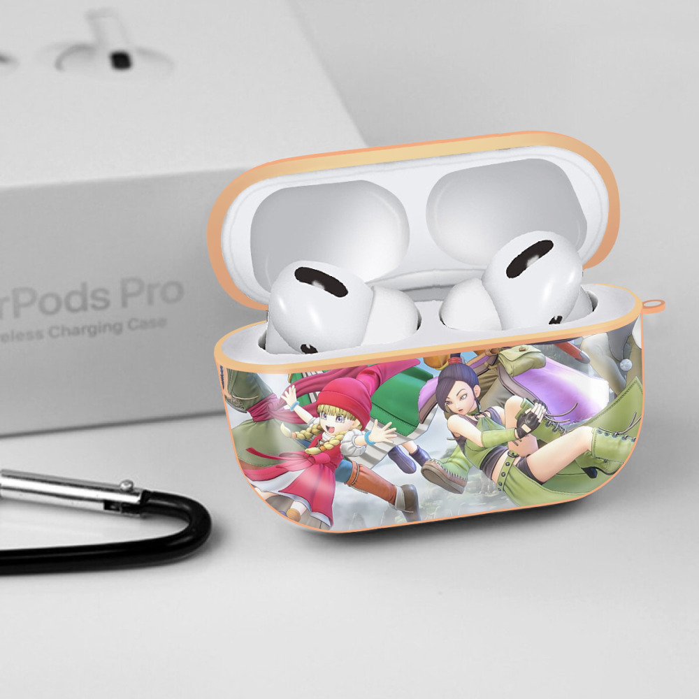 ドラゴンクエスト Doragon Kuesuto Dragon Quest 【AirPods Pro用】ハードシェル保護ケース｜耐衝撃・防指紋・カラビナ付き商品仕様