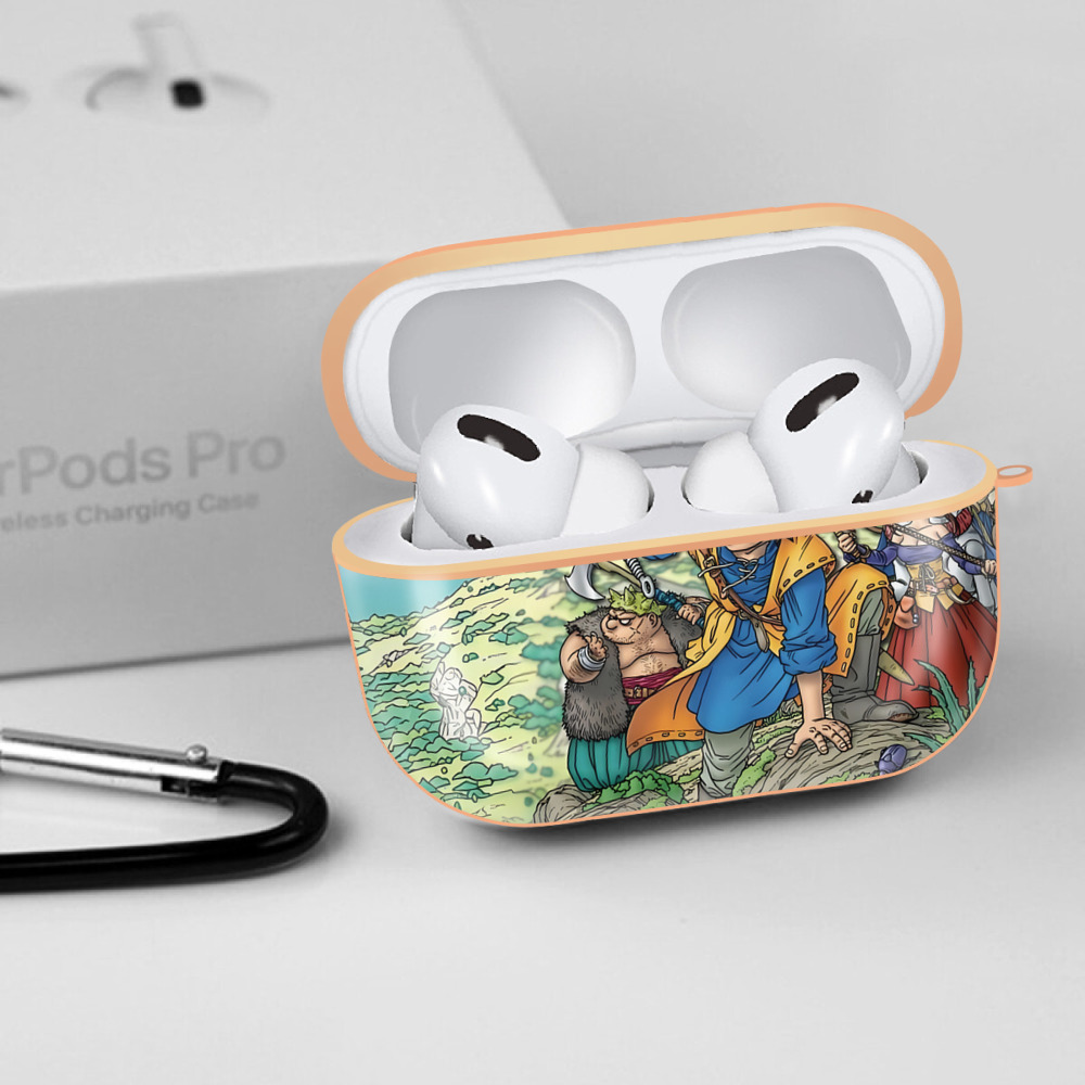 ドラゴンクエスト Doragon Kuesuto Dragon Quest 【AirPods Pro用】ハードシェル保護ケース｜耐衝撃・防指紋・カラビナ付き商品仕様