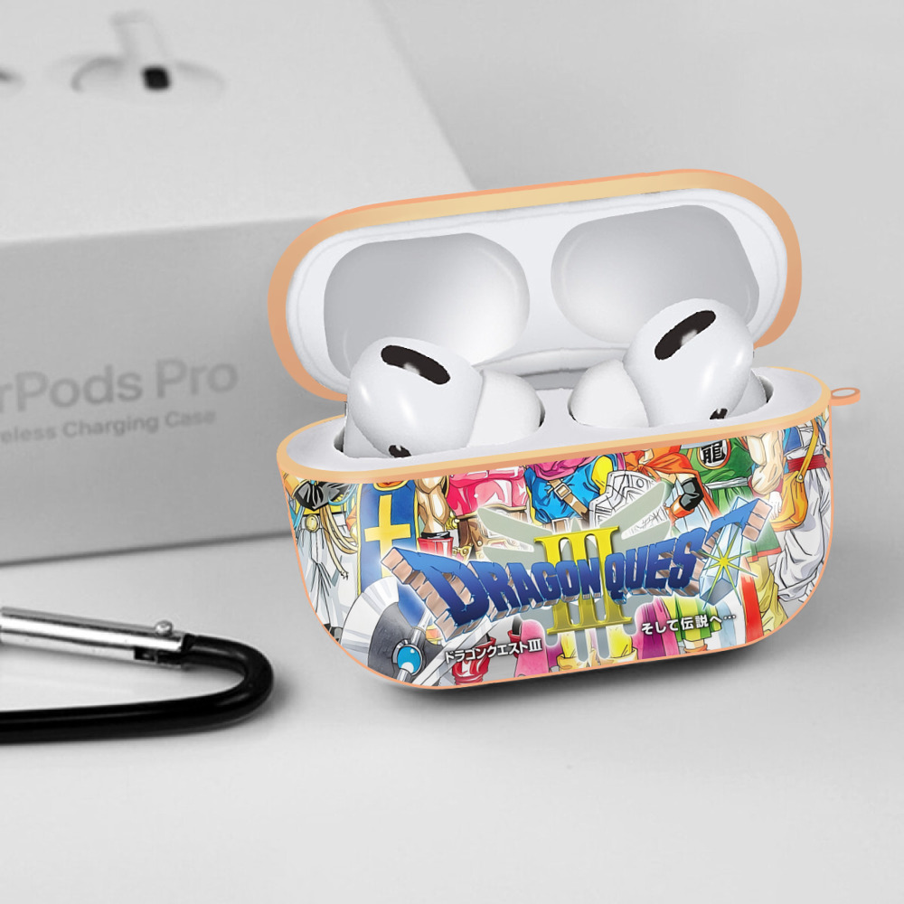 ドラゴンクエスト Doragon Kuesuto Dragon Quest 【AirPods Pro用】ハードシェル保護ケース｜耐衝撃・防指紋・カラビナ付き商品仕様