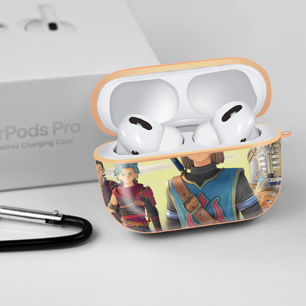 ドラゴンクエスト Doragon Kuesuto Dragon Quest 【AirPods Pro用】ハードシェル保護ケース｜耐衝撃・防指紋・カラビナ付き商品仕様