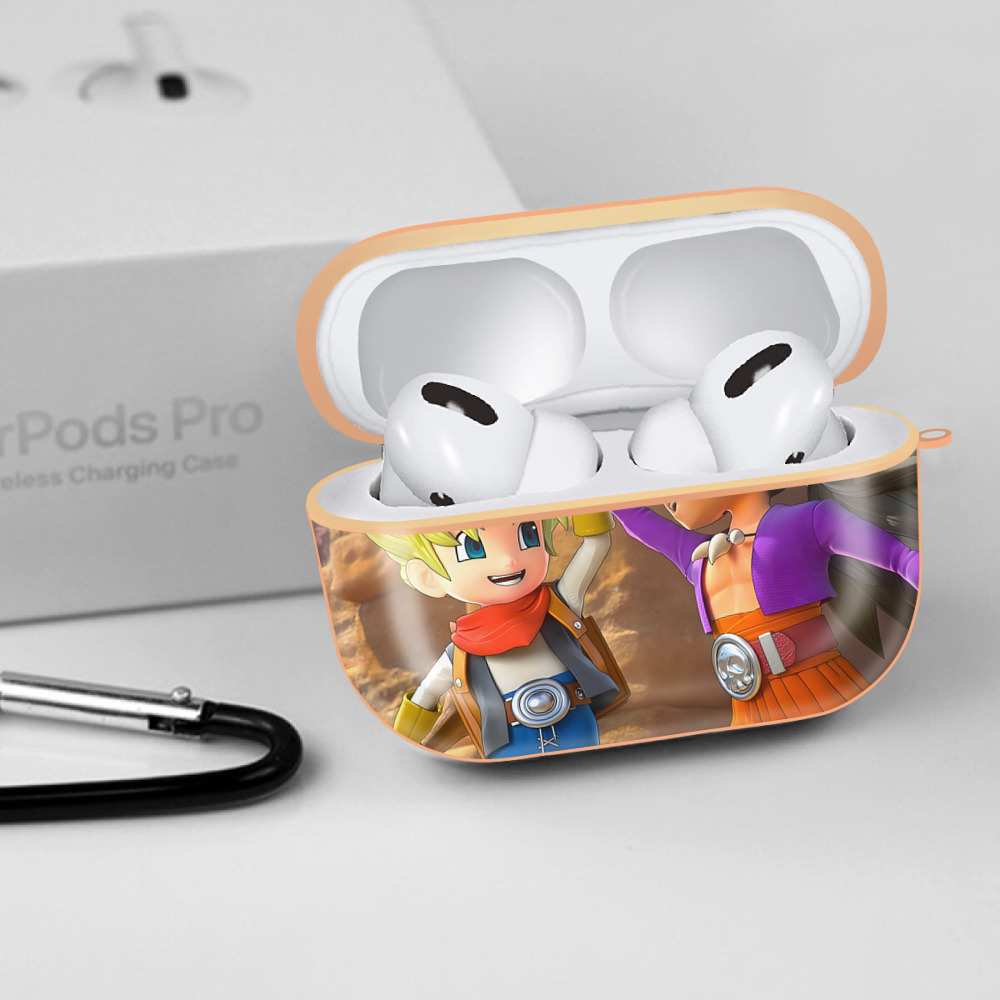 ドラゴンクエスト Doragon Kuesuto Dragon Quest 【AirPods Pro用】ハードシェル保護ケース｜耐衝撃・防指紋・カラビナ付き商品仕様