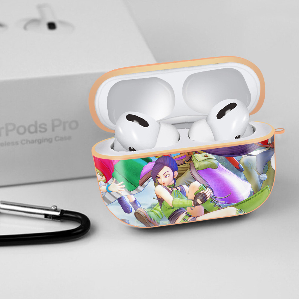 ドラゴンクエスト Doragon Kuesuto Dragon Quest 【AirPods Pro用】ハードシェル保護ケース｜耐衝撃・防指紋・カラビナ付き商品仕様