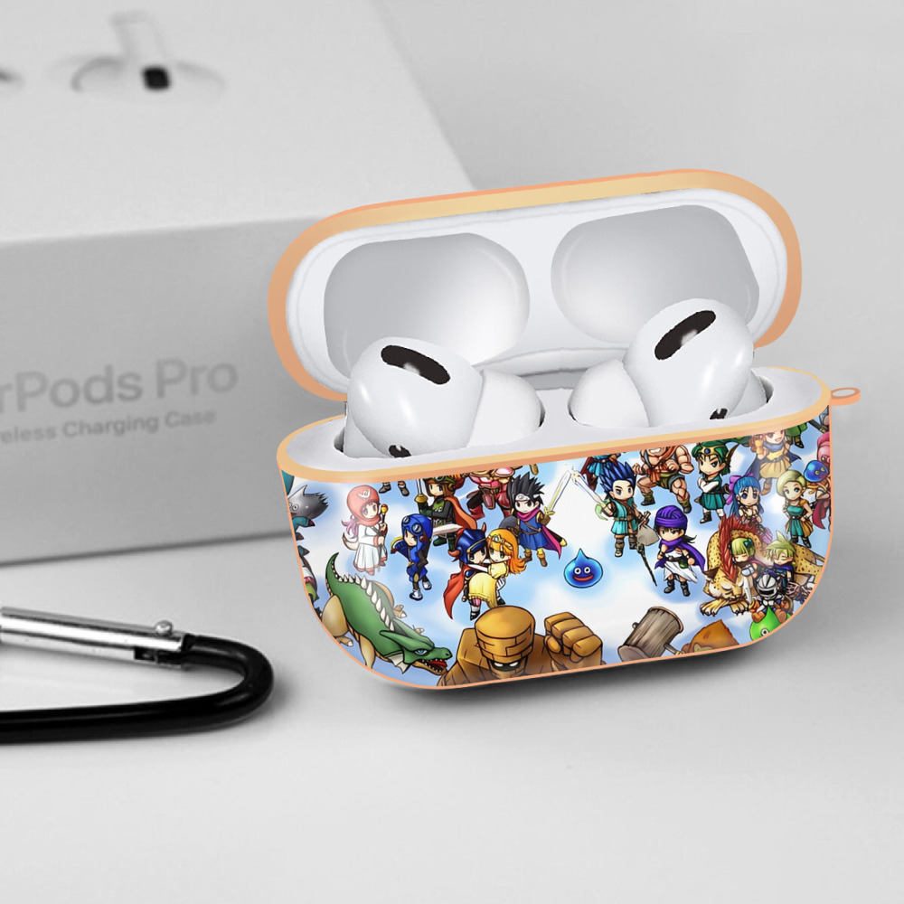 ドラゴンクエスト Doragon Kuesuto Dragon Quest 【AirPods Pro用】ハードシェル保護ケース｜耐衝撃・防指紋・カラビナ付き商品仕様
