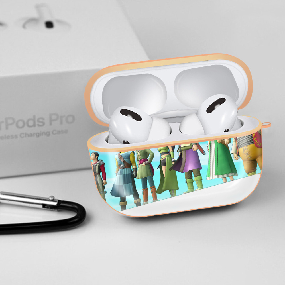 ドラゴンクエスト Doragon Kuesuto Dragon Quest 【AirPods Pro用】ハードシェル保護ケース｜耐衝撃・防指紋・カラビナ付き商品仕様