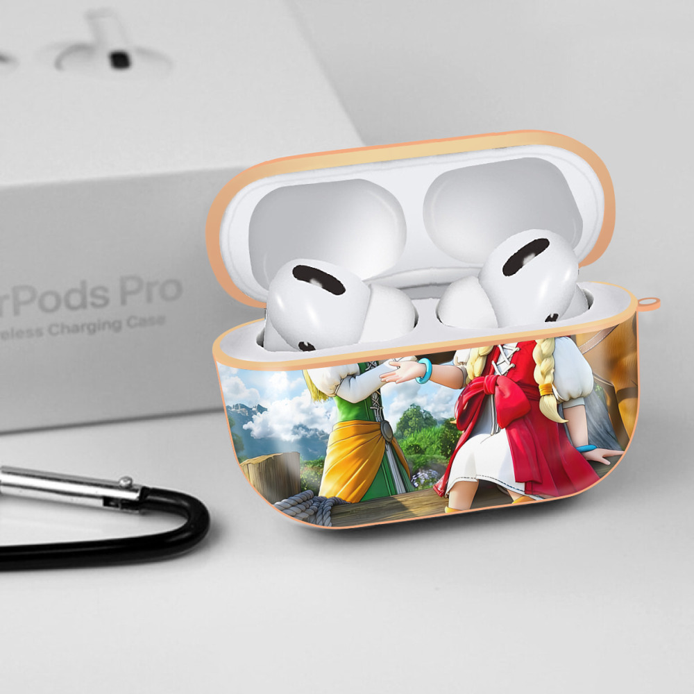 ドラゴンクエスト Doragon Kuesuto Dragon Quest 【AirPods Pro用】ハードシェル保護ケース｜耐衝撃・防指紋・カラビナ付き商品仕様