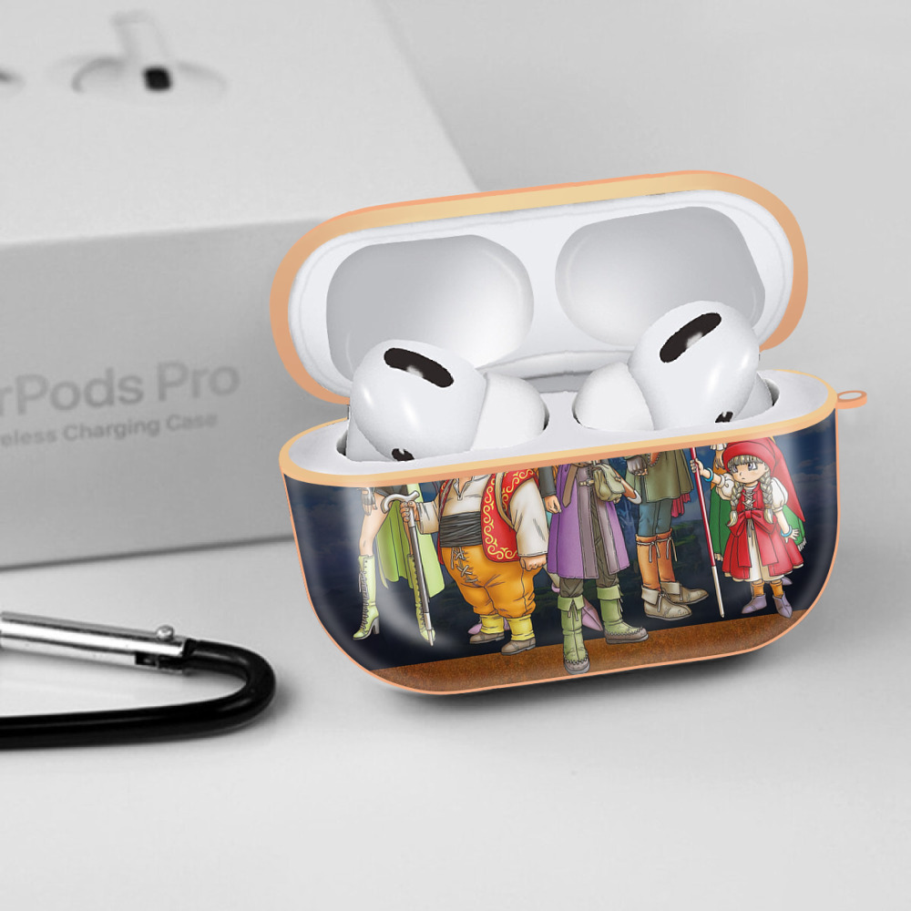 ドラゴンクエスト Doragon Kuesuto Dragon Quest 【AirPods Pro用】ハードシェル保護ケース｜耐衝撃・防指紋・カラビナ付き商品仕様