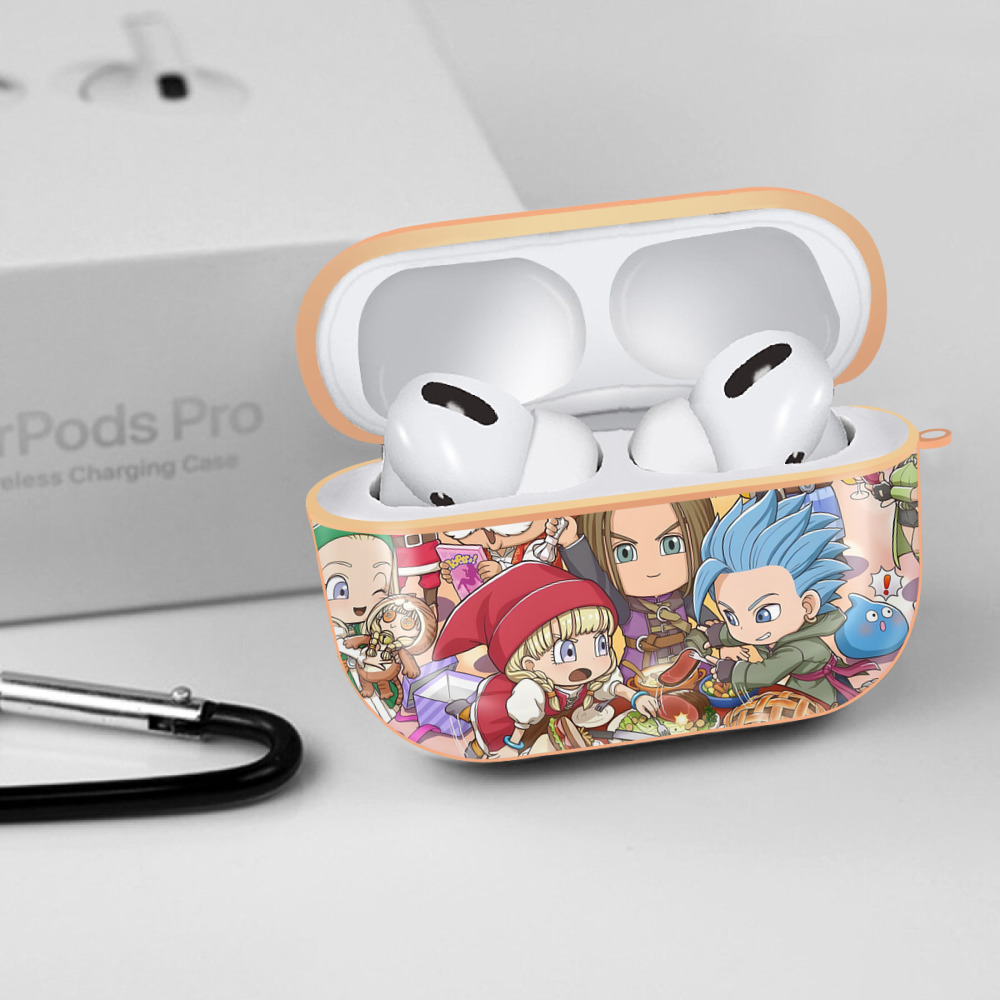 ドラゴンクエスト Doragon Kuesuto Dragon Quest 【AirPods Pro用】ハードシェル保護ケース｜耐衝撃・防指紋・カラビナ付き商品仕様