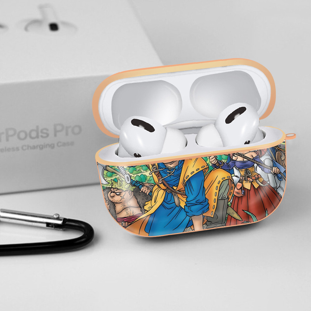 ドラゴンクエスト Doragon Kuesuto Dragon Quest 【AirPods Pro用】ハードシェル保護ケース｜耐衝撃・防指紋・カラビナ付き商品仕様