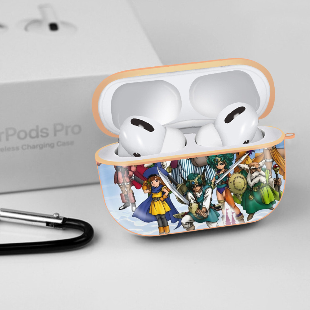 ドラゴンクエスト Doragon Kuesuto Dragon Quest 【AirPods Pro用】ハードシェル保護ケース｜耐衝撃・防指紋・カラビナ付き商品仕様