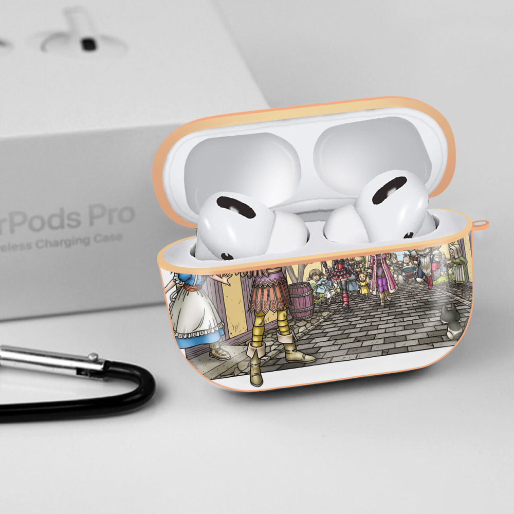 ドラゴンクエスト Doragon Kuesuto Dragon Quest 【AirPods Pro用】ハードシェル保護ケース｜耐衝撃・防指紋・カラビナ付き商品仕様