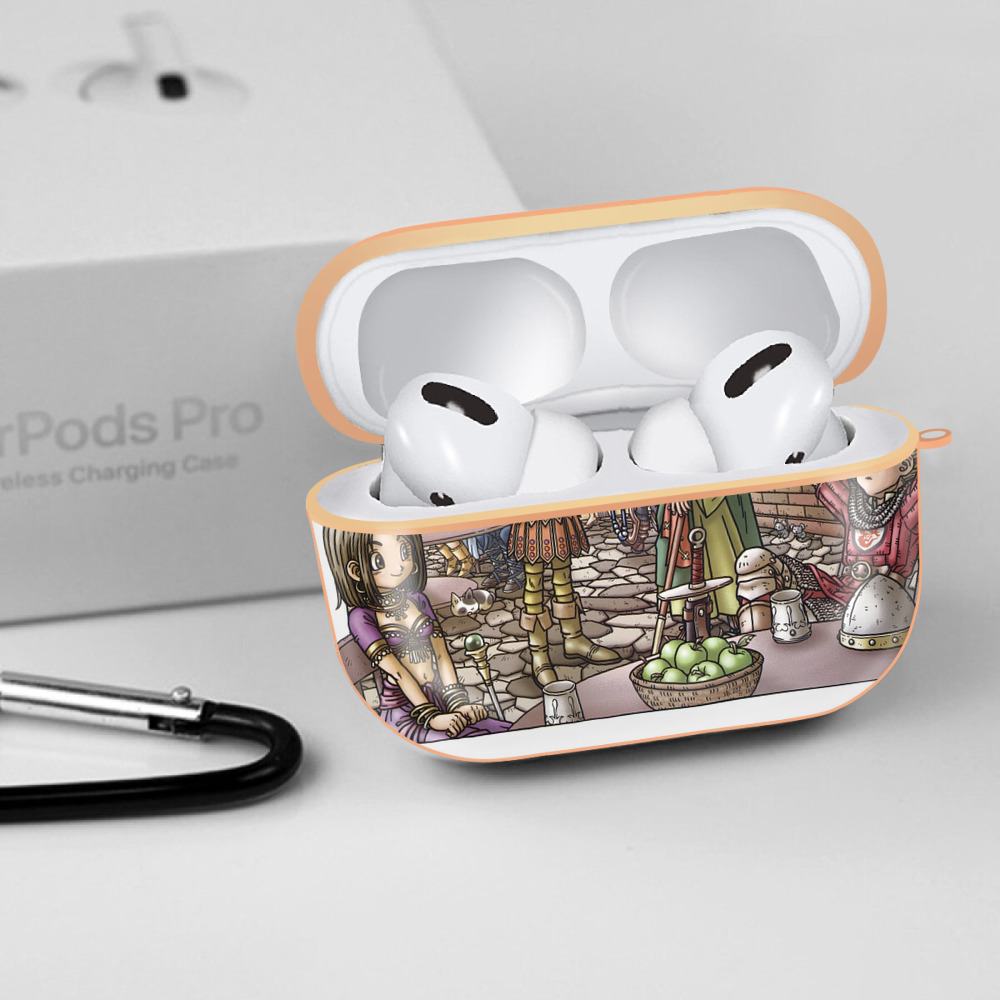 ドラゴンクエスト Doragon Kuesuto Dragon Quest 【AirPods Pro用】ハードシェル保護ケース｜耐衝撃・防指紋・カラビナ付き商品仕様
