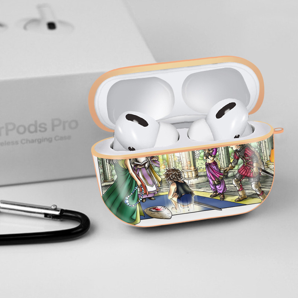 ドラゴンクエスト Doragon Kuesuto Dragon Quest 【AirPods Pro用】ハードシェル保護ケース｜耐衝撃・防指紋・カラビナ付き商品仕様