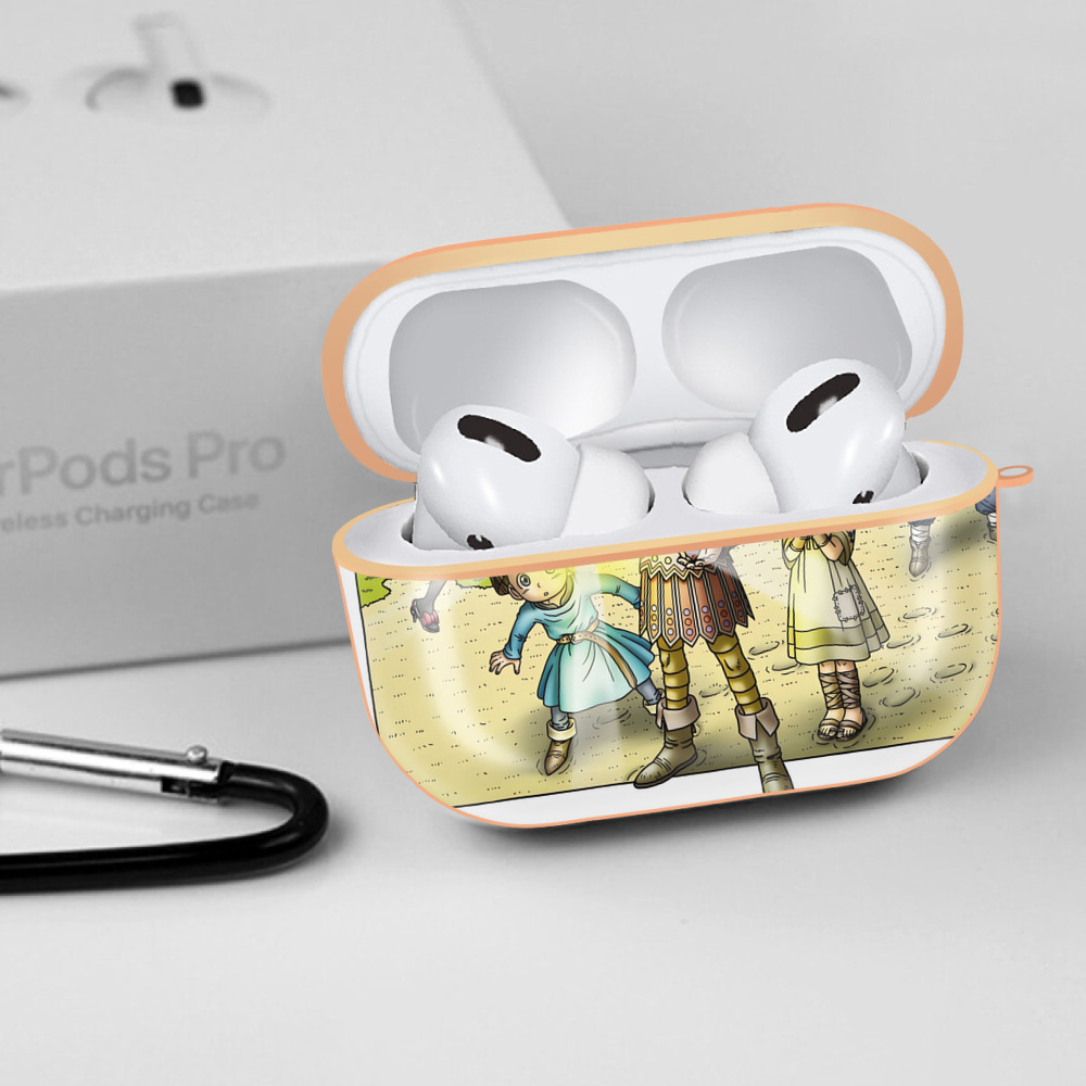 ドラゴンクエスト Doragon Kuesuto Dragon Quest 【AirPods Pro用】ハードシェル保護ケース｜耐衝撃・防指紋・カラビナ付き商品仕様