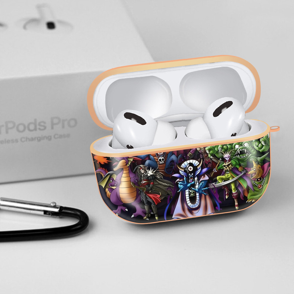 ドラゴンクエスト Doragon Kuesuto Dragon Quest 【AirPods Pro用】ハードシェル保護ケース｜耐衝撃・防指紋・カラビナ付き商品仕様