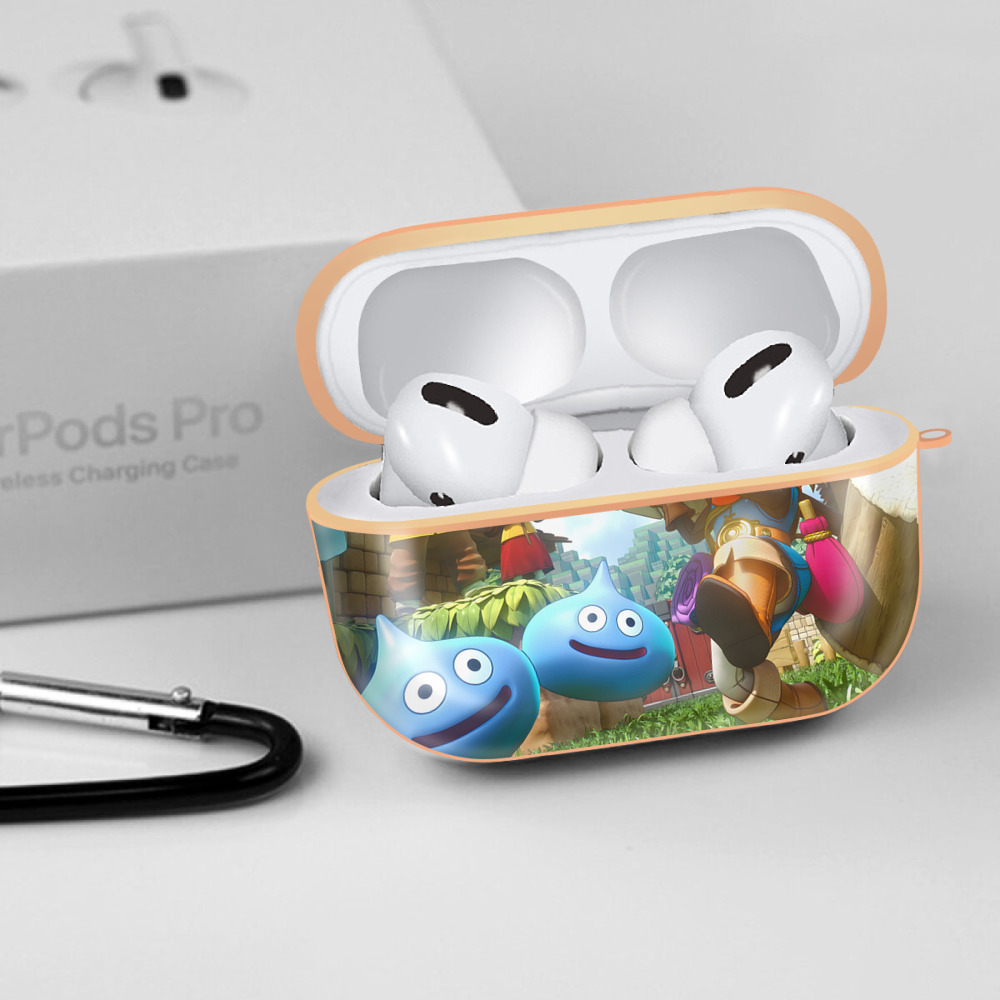 ドラゴンクエスト Doragon Kuesuto Dragon Quest 【AirPods Pro用】ハードシェル保護ケース｜耐衝撃・防指紋・カラビナ付き商品仕様