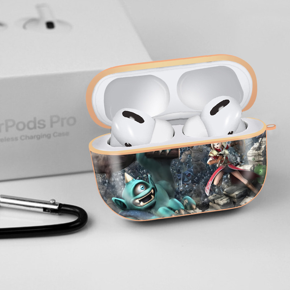 ドラゴンクエスト Doragon Kuesuto Dragon Quest 【AirPods Pro用】ハードシェル保護ケース｜耐衝撃・防指紋・カラビナ付き商品仕様