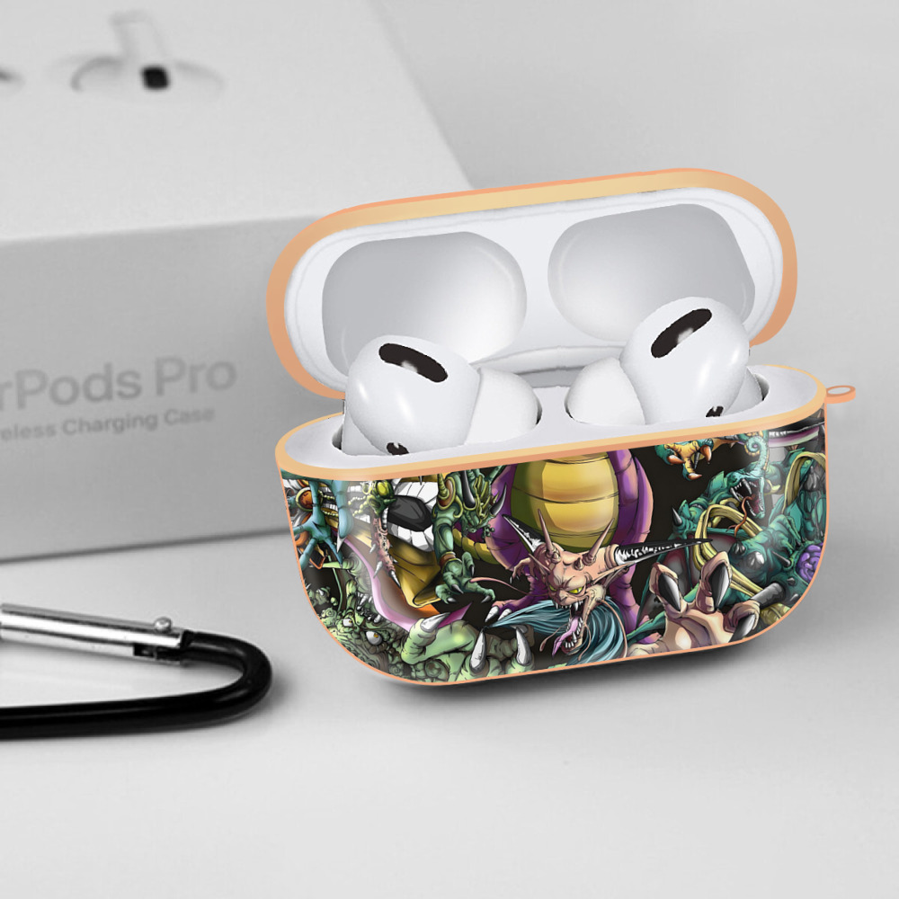 ドラゴンクエスト Doragon Kuesuto Dragon Quest 【AirPods Pro用】ハードシェル保護ケース｜耐衝撃・防指紋・カラビナ付き商品仕様