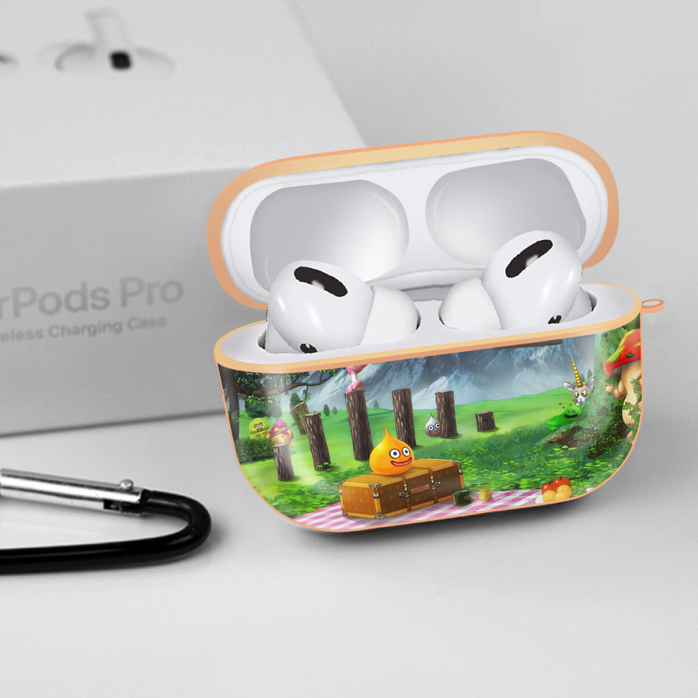 ドラゴンクエスト Doragon Kuesuto Dragon Quest 【AirPods Pro用】ハードシェル保護ケース｜耐衝撃・防指紋・カラビナ付き商品仕様