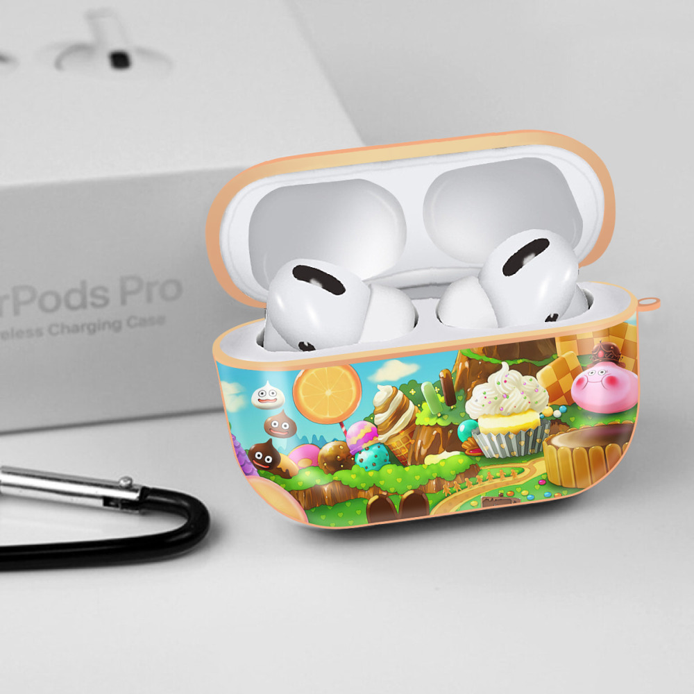 ドラゴンクエスト Doragon Kuesuto Dragon Quest 【AirPods Pro用】ハードシェル保護ケース｜耐衝撃・防指紋・カラビナ付き商品仕様