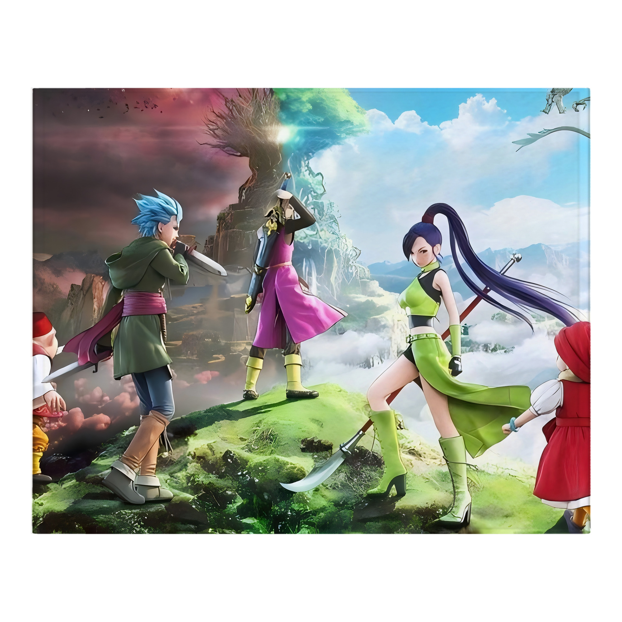 （画像用） ドラゴンクエスト Doragon Kuesuto Dragon Quest フランネルブランケット・多サイズ対応（横型）