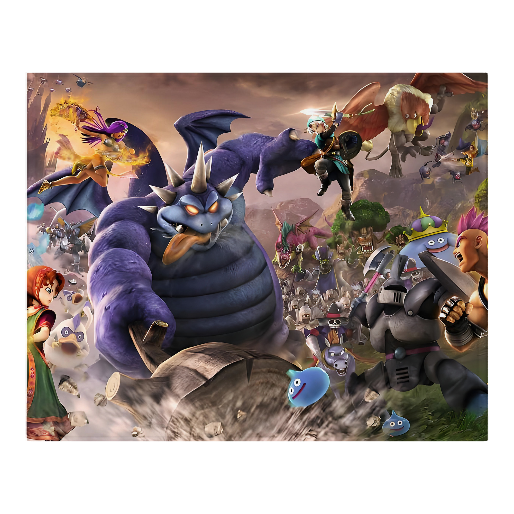 （画像用） ドラゴンクエスト Doragon Kuesuto Dragon Quest フランネルブランケット・多サイズ対応（横型）