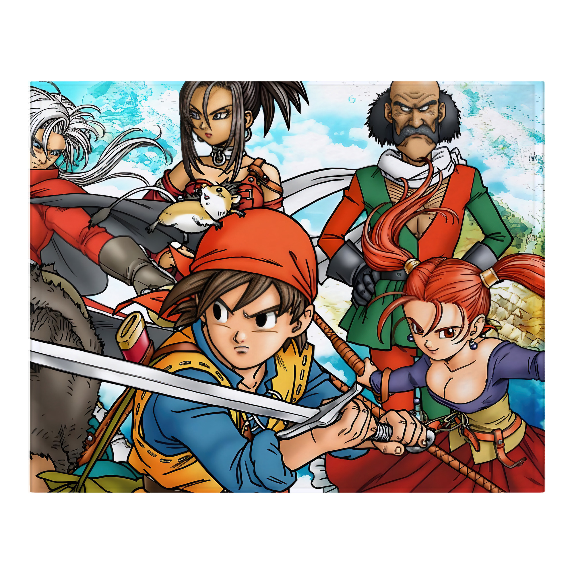 （画像用） ドラゴンクエスト Doragon Kuesuto Dragon Quest フランネルブランケット・多サイズ対応（横型）