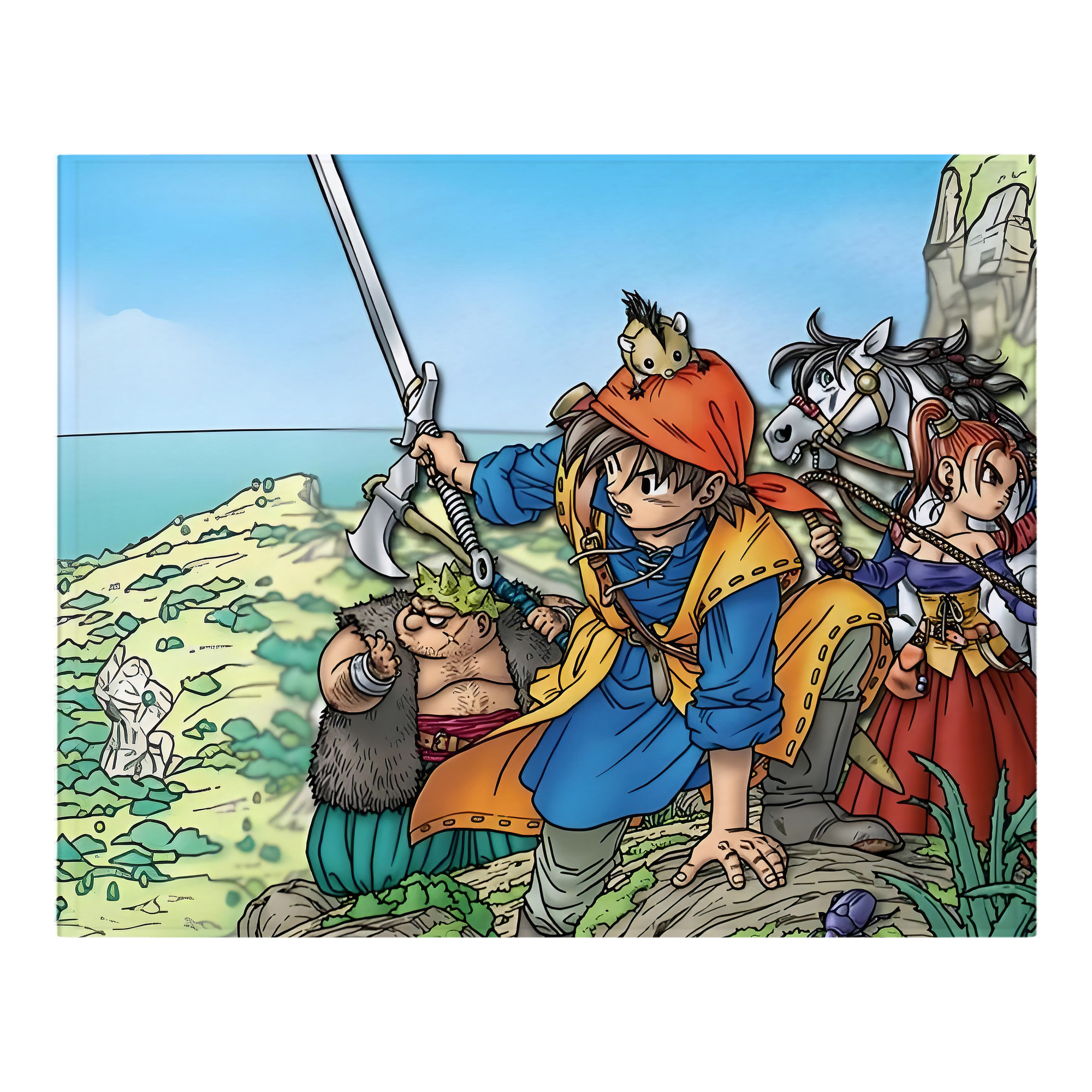 （画像用） ドラゴンクエスト Doragon Kuesuto Dragon Quest フランネルブランケット・多サイズ対応（横型）