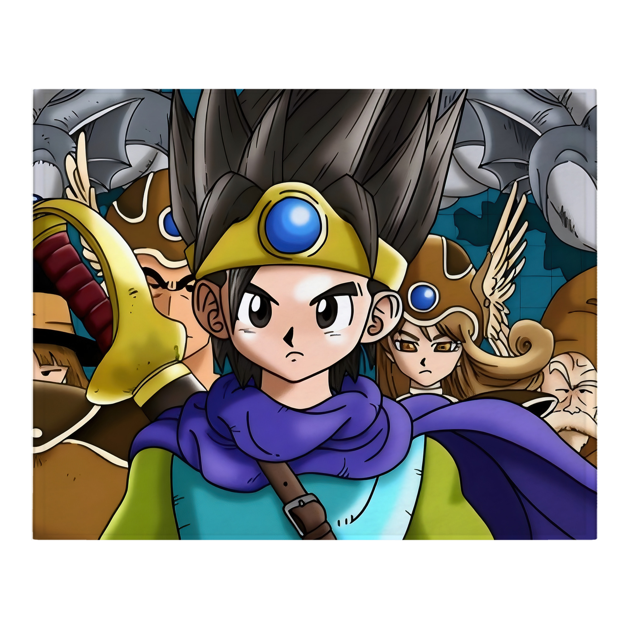 （画像用） ドラゴンクエスト Doragon Kuesuto Dragon Quest フランネルブランケット・多サイズ対応（横型）