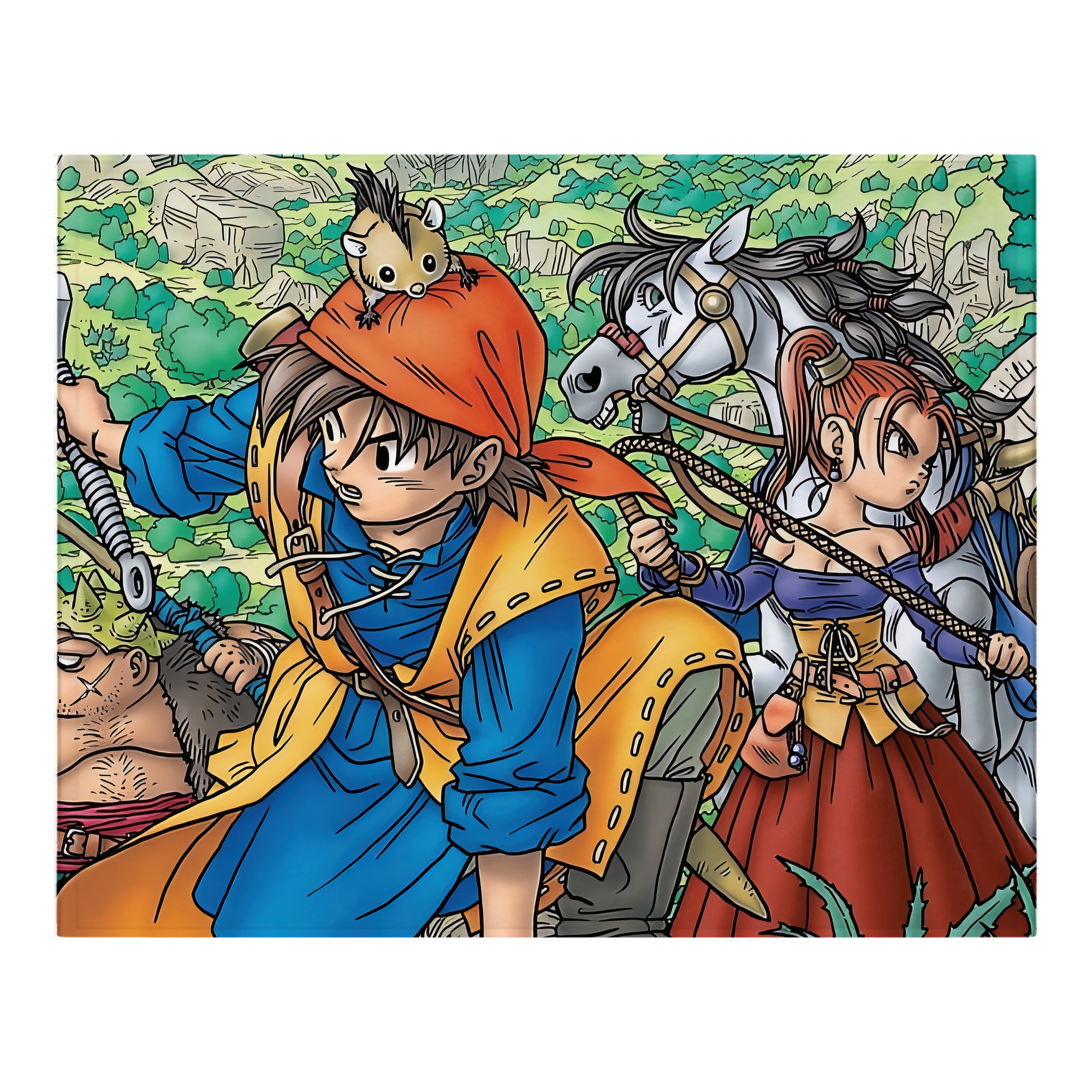 （画像用） ドラゴンクエスト Doragon Kuesuto Dragon Quest フランネルブランケット・多サイズ対応（横型）