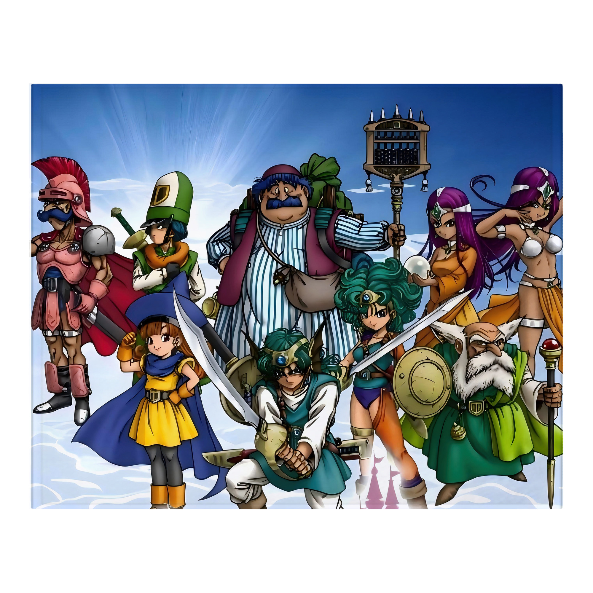 （画像用） ドラゴンクエスト Doragon Kuesuto Dragon Quest フランネルブランケット・多サイズ対応（横型）