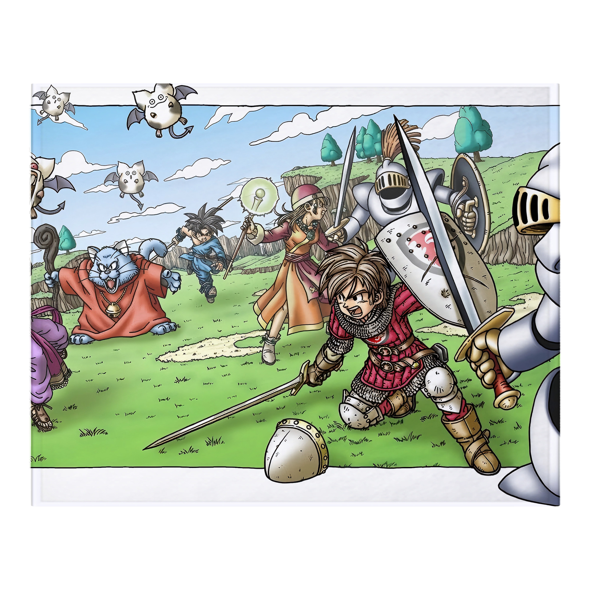 （画像用） ドラゴンクエスト Doragon Kuesuto Dragon Quest フランネルブランケット・多サイズ対応（横型）