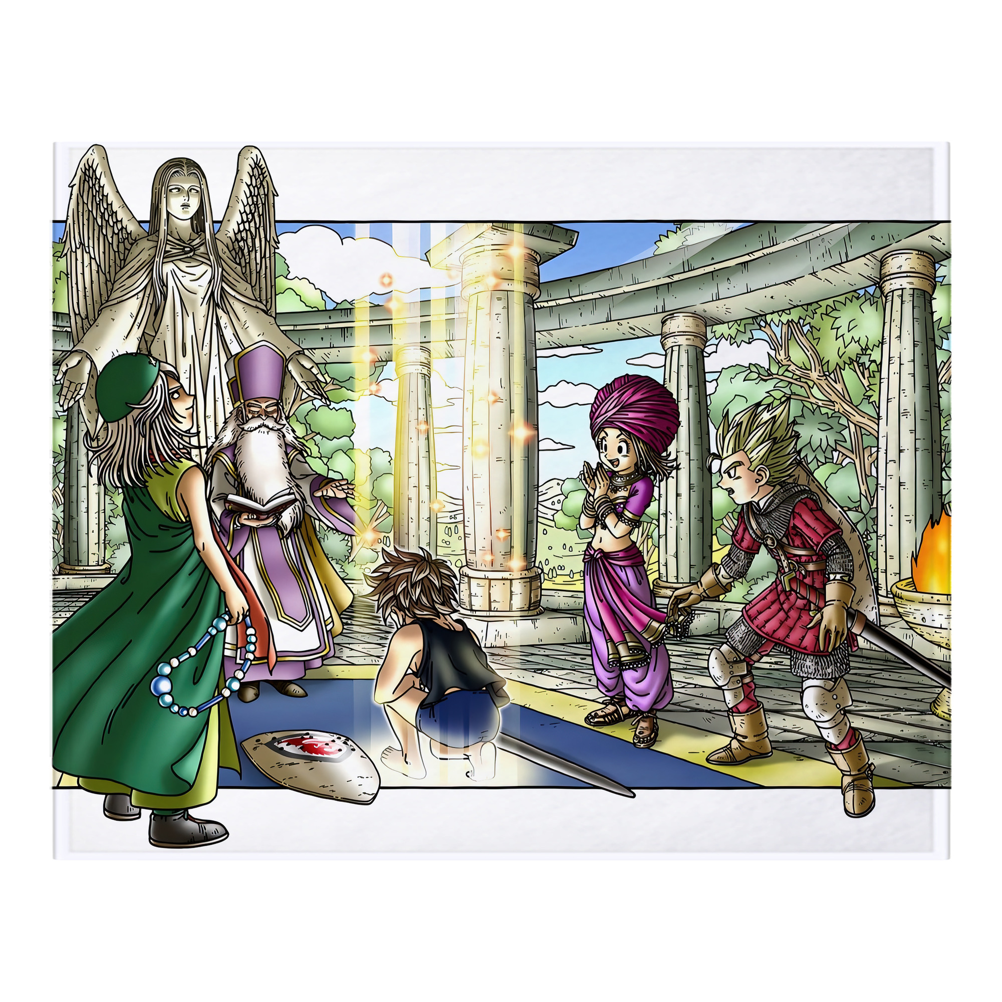 （画像用） ドラゴンクエスト Doragon Kuesuto Dragon Quest フランネルブランケット・多サイズ対応（横型）