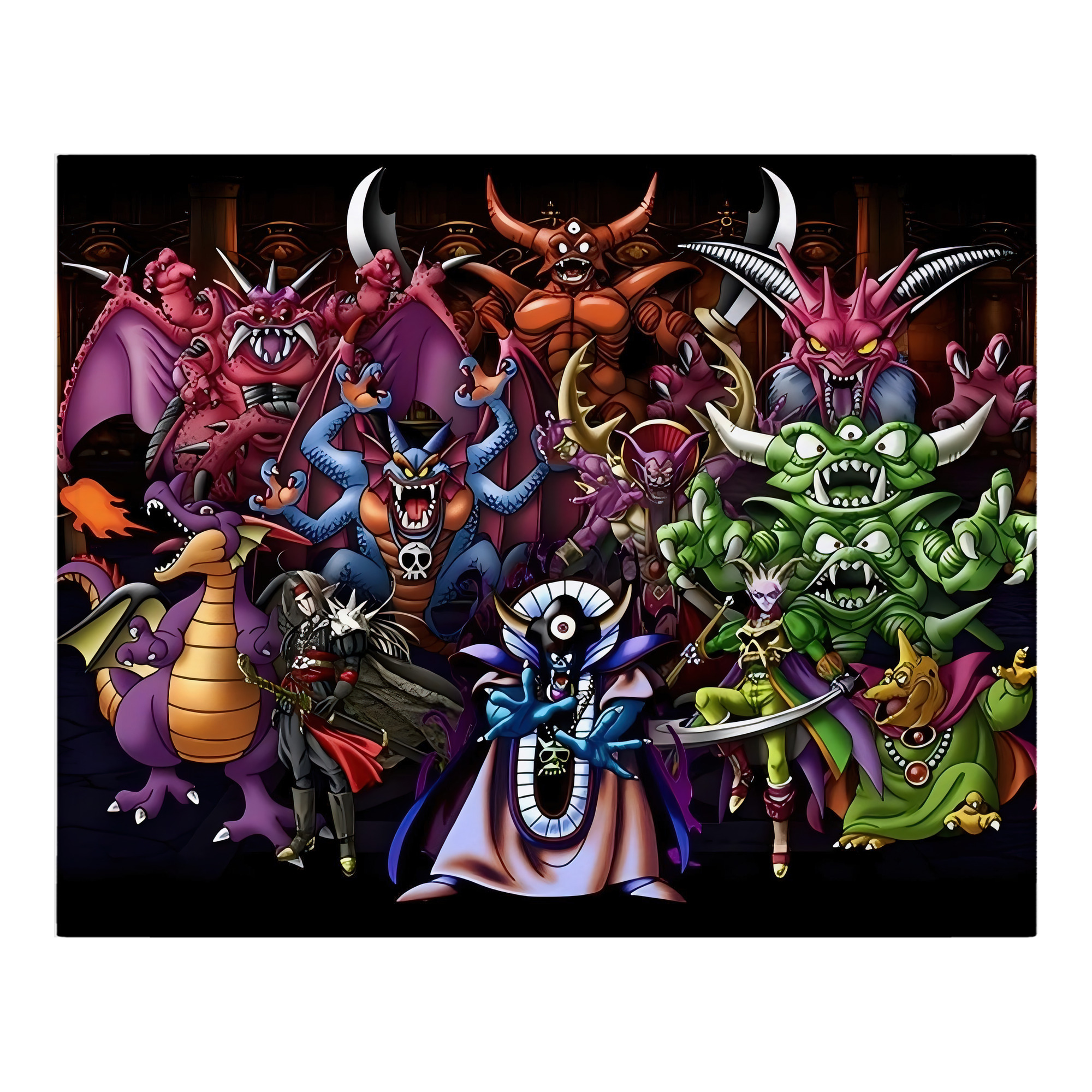 （画像用） ドラゴンクエスト Doragon Kuesuto Dragon Quest フランネルブランケット・多サイズ対応（横型）