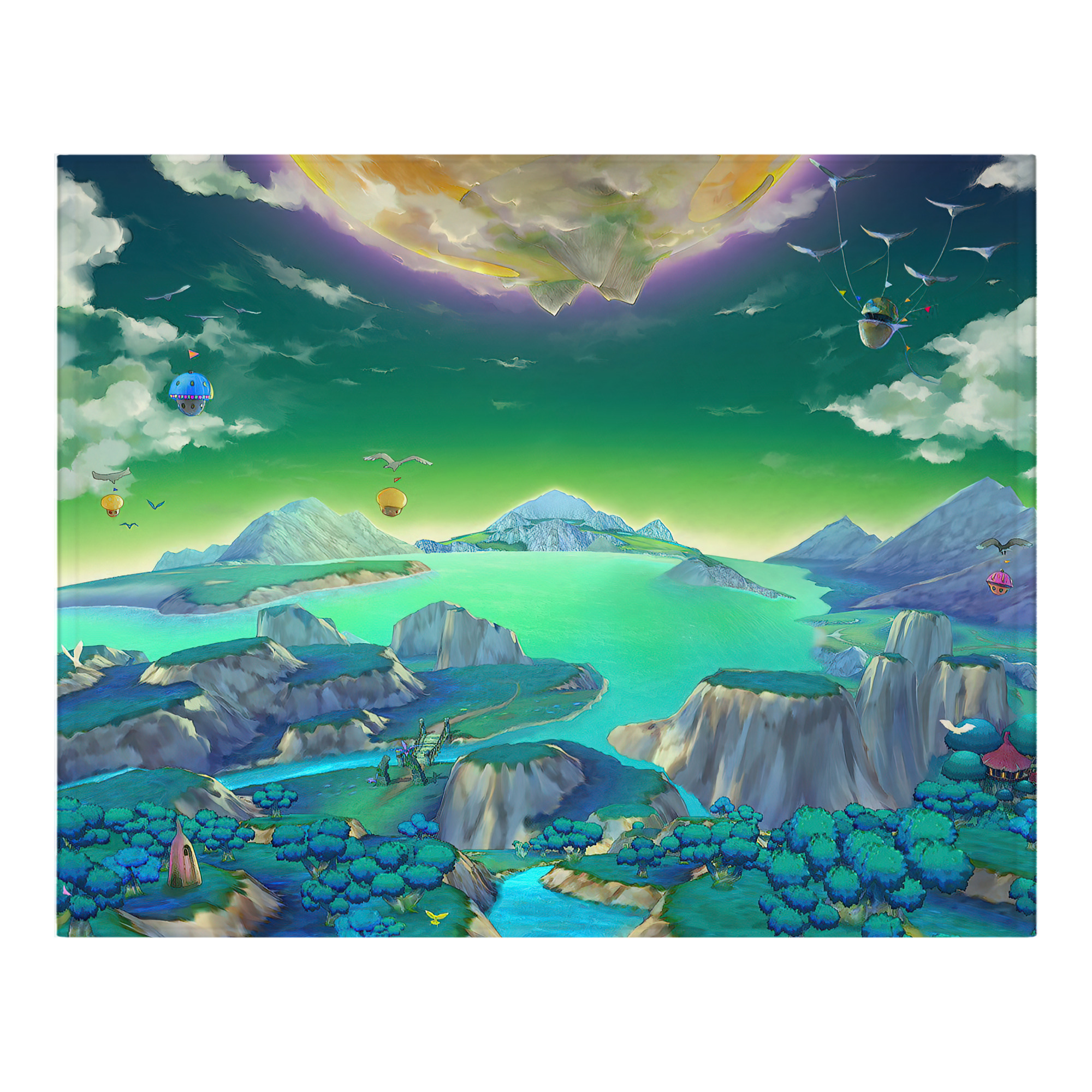 （画像用） ドラゴンクエスト Doragon Kuesuto Dragon Quest フランネルブランケット・多サイズ対応（横型）