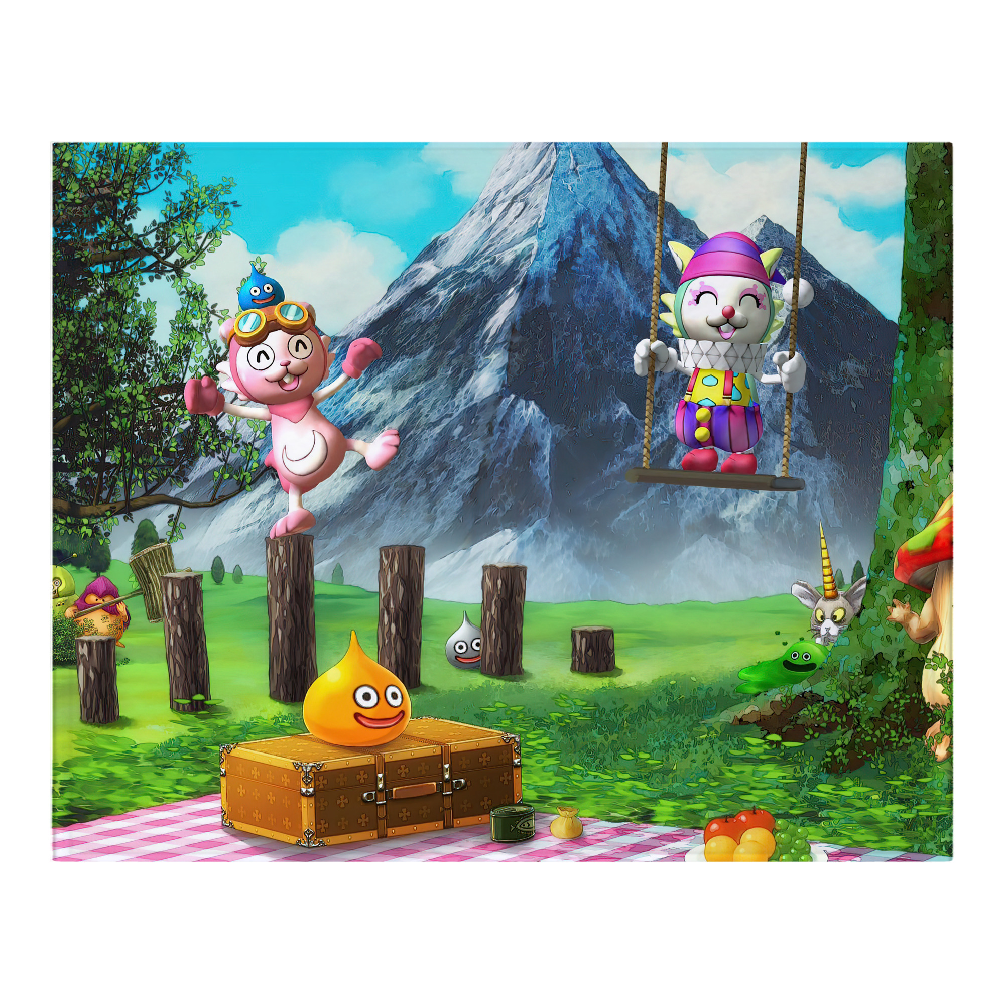 （画像用） ドラゴンクエスト Doragon Kuesuto Dragon Quest フランネルブランケット・多サイズ対応（横型）