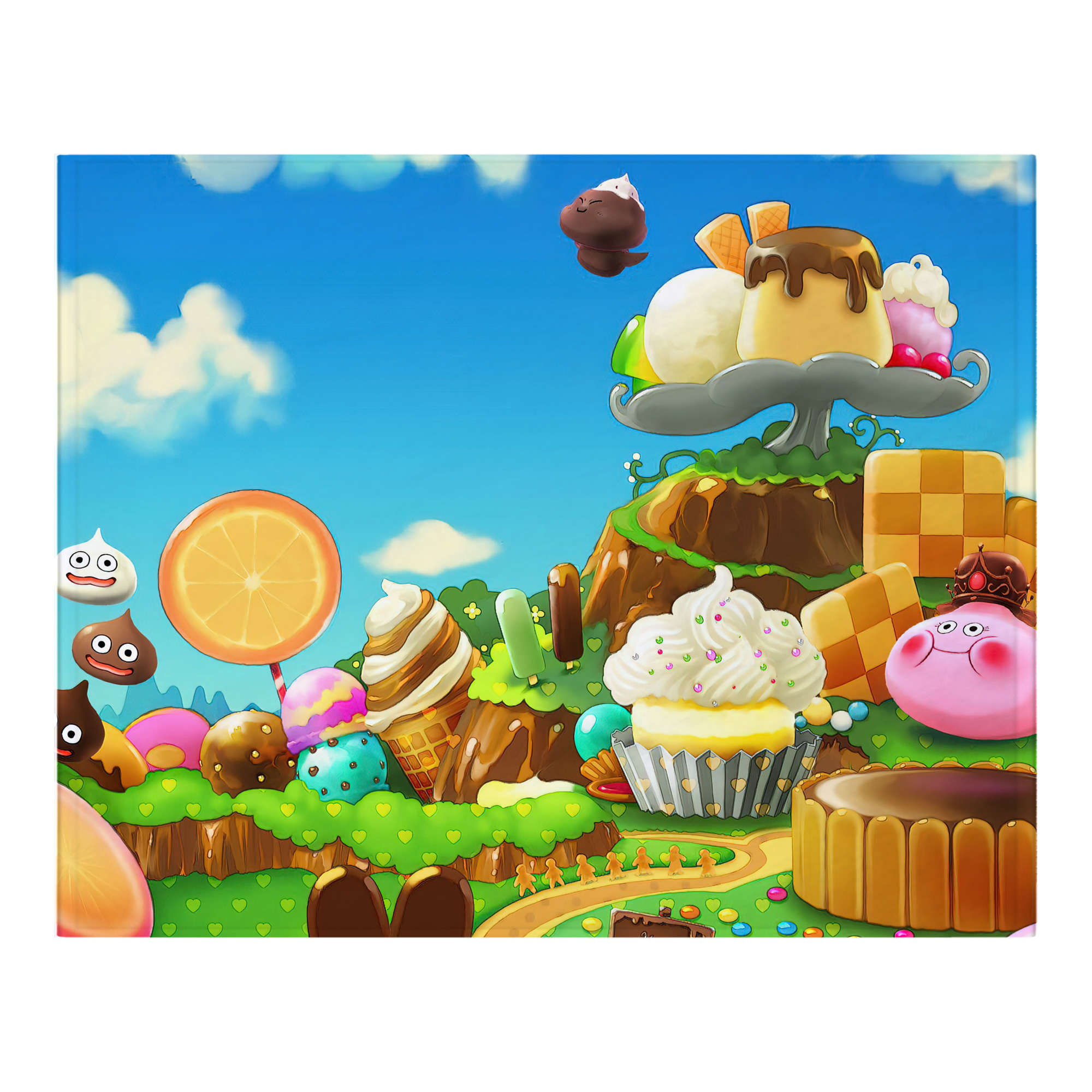 （画像用） ドラゴンクエスト Doragon Kuesuto Dragon Quest フランネルブランケット・多サイズ対応（横型）